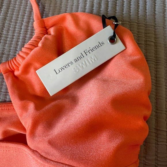 Lovers and Friends Orange Halter Bikini Set - Picture 4 of 6